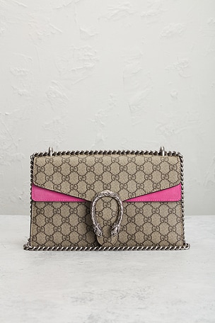 FWRD Renew Gucci Dionysus Shoulder Bag n Beige in Beige