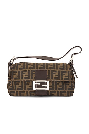 Fendi Zucca Baguette Shoulder Bag FWRD Renew