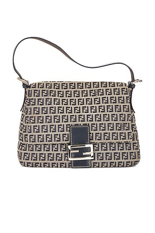 Fendi Zucchino Mama Baguette Shoulder Bag FWRD Renew