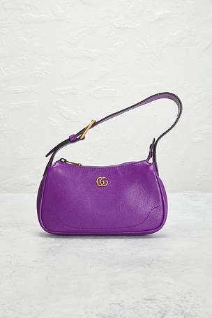 FWRD Renew Gucci Aphrodite Shoulder Bag in Purple