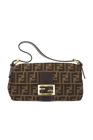 Fendi Zucca Baguette Shoulder Bag FWRD Renew