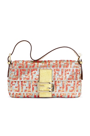 Fendi Zucca Baguette Shoulder Bag FWRD Renew