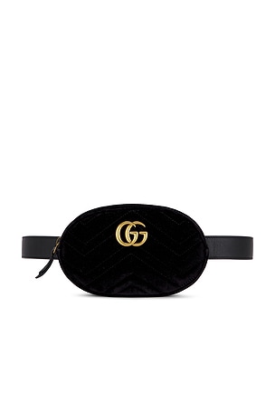 Gucci Velvet GG Marmont Belt Bag FWRD Renew