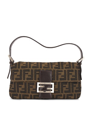 Fendi Zucca Baguette Shoulder Bag FWRD Renew