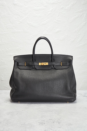 FWRD Renew Hermes Togo Birkin 40 Handbag in Black