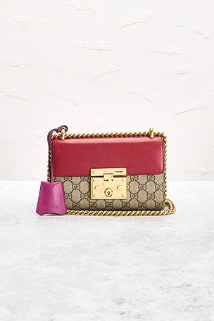 FWRD Renew Gucci Padlock Shoulder Bag