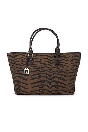 Fendi Zebra Tote Bag FWRD Renew