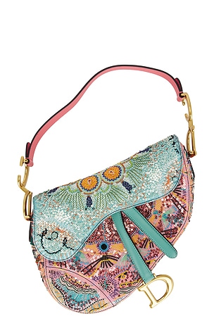 Dior Sequin Saddle Bag FWRD Renew