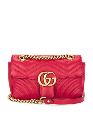 Gucci Mini GG Marmont Shoulder Bag FWRD Renew