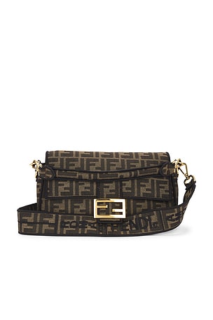 Fendi Zucca Baguette Shoulder Bag FWRD Renew