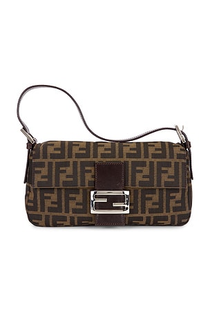 Fendi Zucca Baguette Shoulder Bag FWRD Renew