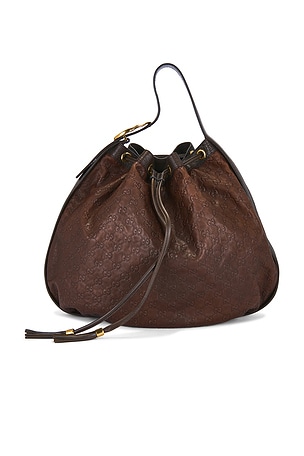 Gucci Guccissima Interlocking Icon Shoulder Bag FWRD Renew