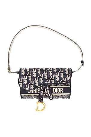 Dior Oblique Slim Saddle Belt Bag FWRD Renew