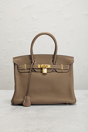 FWRD Renew Hermes Togo Birkin 30 Handbag in Taupe