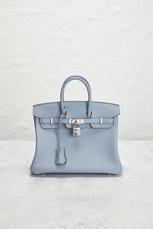 FWRD Renew Hermes Swift Birkin 25 Handbag in Blue