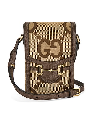 Gucci Jumbo GG Mini Horsebit 1955 Crossbody Bag FWRD Renew