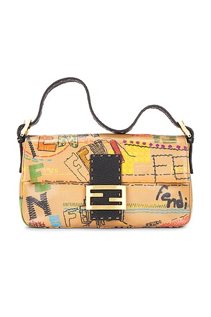 Fendi Graffiti Baguette Shoulder Bag FWRD Renew