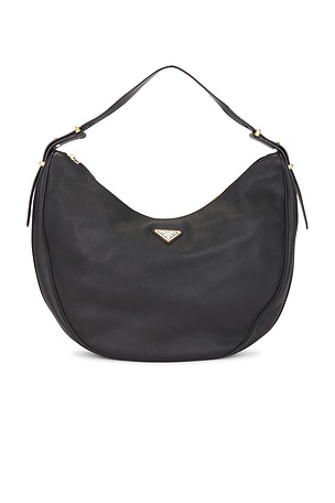 Prada Tessuto Hobo Bag Black FWRD Renew