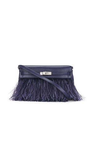 Hermes Kelly Chevre & Ostrich Elan Foile Handbag FWRD Renew