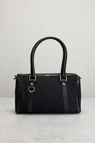 FWRD Renew Gucci Abbey D-Ring Handbag in Black