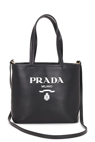 Prada Vitello Logo Tote Bag FWRD Renew