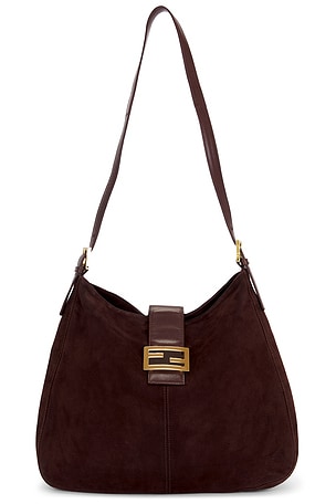 Fendi Suede FF Hobo Bag FWRD Renew