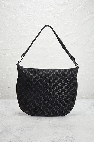 FWRD Renew Gucci GG Hobo Bag in Black