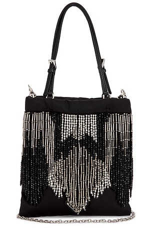 Prada Nylon Fringe Tote Bag FWRD Renew
