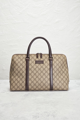 FWRD Renew Gucci Joy Boston Bag in Beige