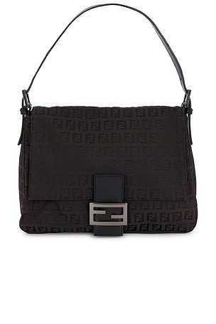 Fendi Zucchino Mama Baguette Shoulder Bag FWRD Renew