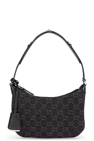 Gucci Denim Horsebit Shoulder Bag FWRD Renew