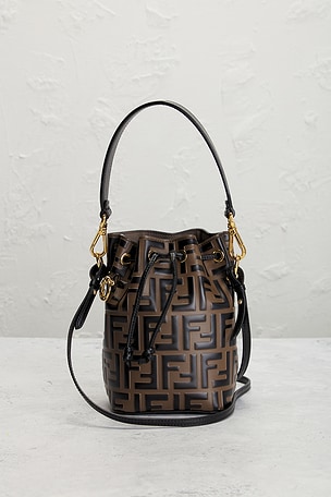 FWRD Renew Fendi Vitello Liberty Mini F is Fendi Mon Tresor Bucket Bag