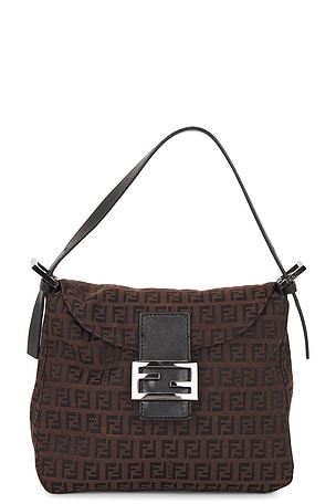 Fendi Zucchino Mama Baguette Shoulder Bag FWRD Renew