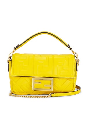 Fendi Zucca Mini Baguette Shoulder Bag FWRD Renew