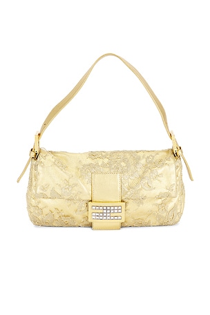 Fendi Lace Baguette Shoulder Bag FWRD Renew