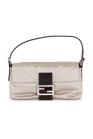 Fendi Satin Baguette Shoulder Bag FWRD Renew