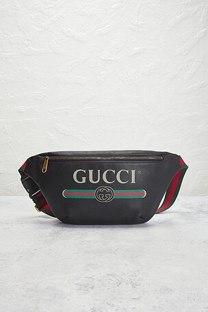 FWRD Renew Gucci Logo Belt Bag