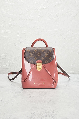 FWRD Renew Louis Vuitton Monogram Hot Springs Backpack in Red