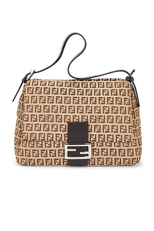 Fendi Zucchino Mama Baguette Shoulder Bag FWRD Renew