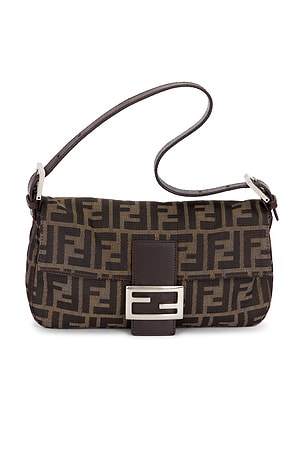 Fendi Zucca Baguette Shoulder Bag FWRD Renew
