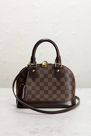 FWRD Renew Louis Vuitton Damier Ebene Alma BB Handbag in Brown