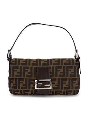 Fendi Zucca Baguette Shoulder Bag FWRD Renew