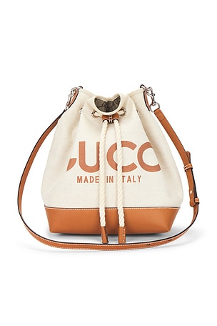 Gucci Logo Bucket Bag FWRD Renew