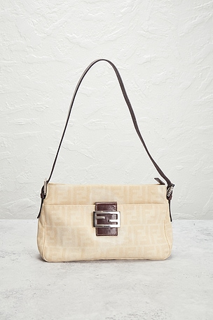 FWRD Renew Fendi Zucca Shoulder Bag