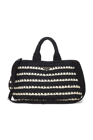 Prada Raffia Canapa Tote Bag FWRD Renew