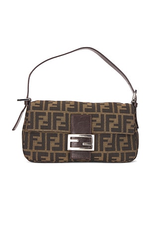Fendi Zucca Baguette Shoulder Bag FWRD Renew
