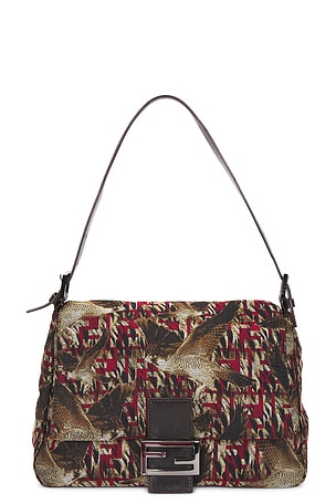 Fendi Zucca Bird Mama Baguette Shoulder Bag FWRD Renew