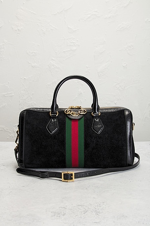 FWRD Renew Gucci Ophidia Boston Bag in Black