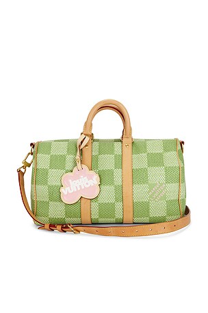 FWRD Renew Louis Vuitton Damier Golf Keepall Bandouliere 35 Handbag in Green