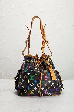 FWRD Renew Louis Vuitton Monogram Noe Petit Shoulder Bag in Black